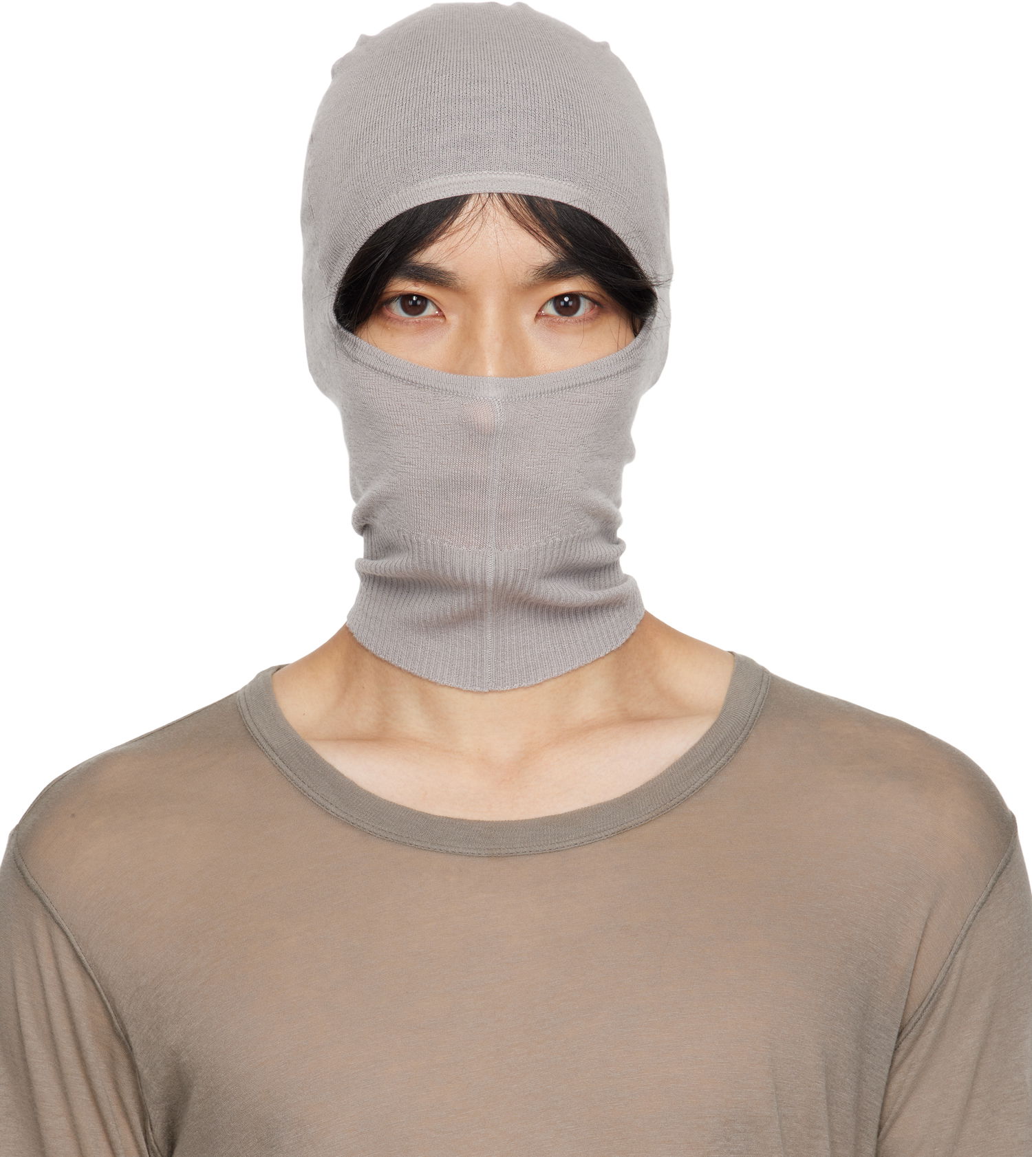 Klobuk Rick Owens Rick Owens Concordians Skull Balaclava Siva | RU02E1478 WS, 0