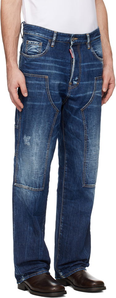 Kavbojke DSQUARED2 Dsquared2 Loose Carpenter Jeans Modra | S74LB1652_S30309, 1