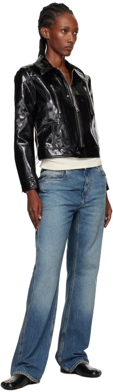 Jakna Coperni Coperni Cactus Faux-Leather Jacket Črna | COPBL34F6054, 3