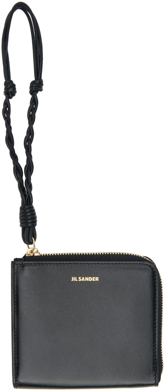 Denarnica Jil Sander Credit Card Coin Pouch Črna | J07UI0017_P4841