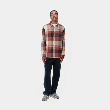 Hlače Carhartt WIP Simple Pant "Dark Navy rinsed" Mornarica | I027217_1C_02, 1
