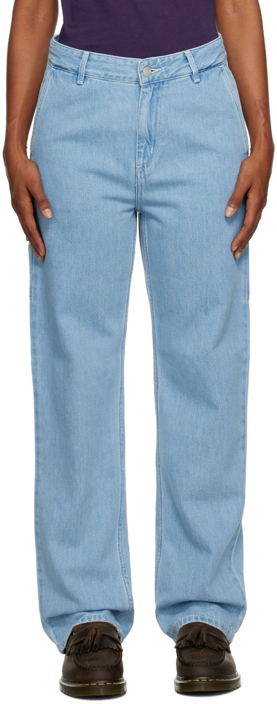 Kavbojke Carhartt WIP Straight Leg Jeans Modra | I031251 0112