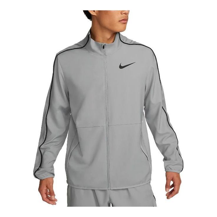 Vetrovka Nike Team Woven Jacket Siva | DM6620-073