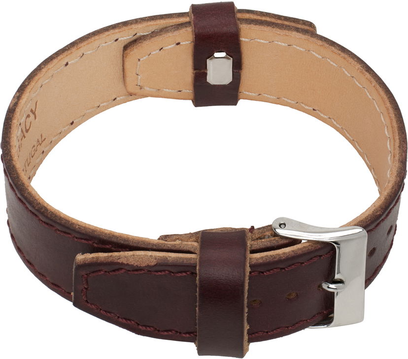 Ure OUR LEGACY Our Legacy Continuous Strap Leather Bracelet Rjava | A2258CBUL