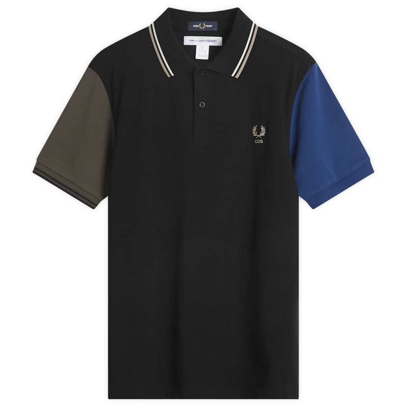 Polo majica Comme des Garçons SHIRT X Fred Perry Polo Shirt Črna | FP-T501-051-1