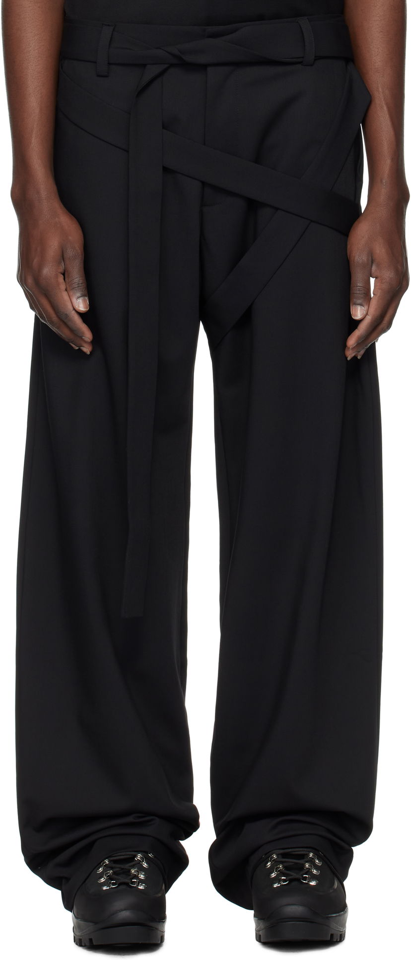 Hlače HELIOT EMIL Heliot Emil Aegis Tailored Trousers Črna | PRESS25_M_10_182_BLK01_CO