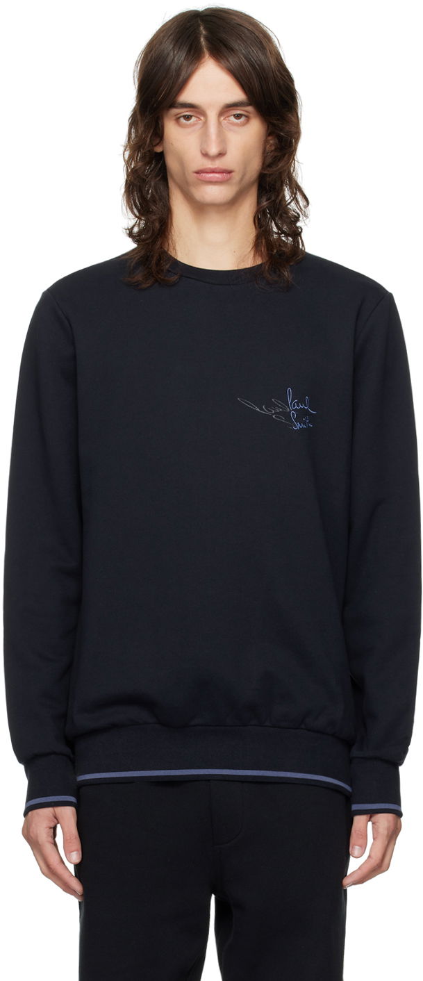 Pulover Paul Smith Paul Smith Embroidered Sweatshirt Črna | M1R-302S-NP4718-49