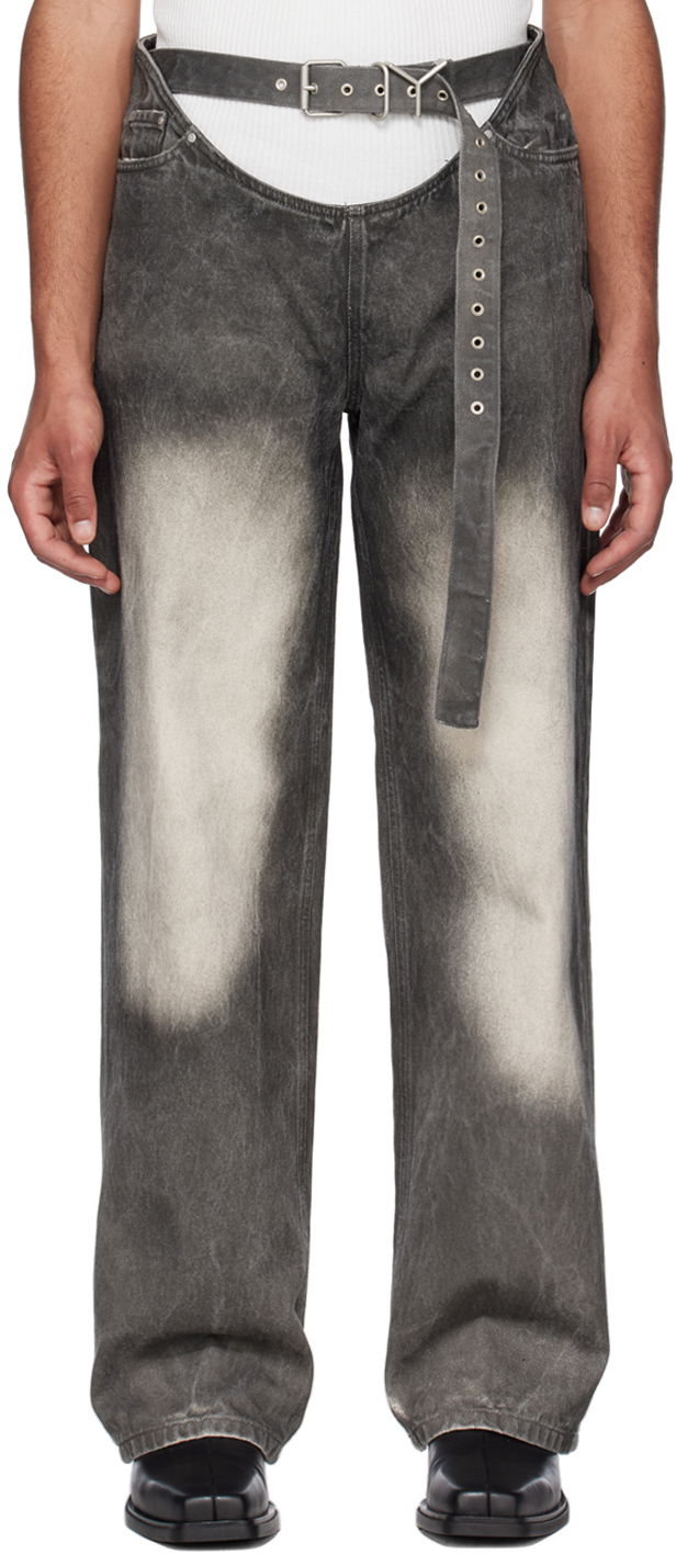 Kavbojke Y/PROJECT Y/Project Faded Jeans Siva | JEAN43-S24