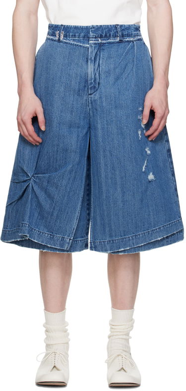 Kratke hlače ADER ERROR Distressed Denim Shorts Modra | BN01SSJE0201BL, 0
