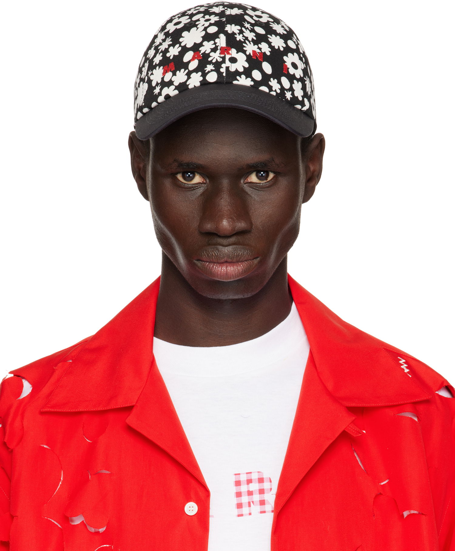 Kapa Marni Marni Pop Fields Logo Baseball Cap Črna | CLZC0108PS UAC016, 0