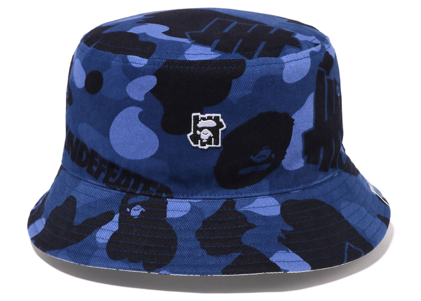 Klobuk BAPE Undefeated x Color Camo Flannel Bucket Hat Mornarica | 1I73-181-902, 0
