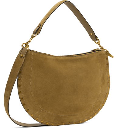 Torba za čez ramo ISABEL MARANT Isabel Marant Oskan Soft Zipped Suede Shoulder Bag Zelena | BF0066FA-B2C03M, 2