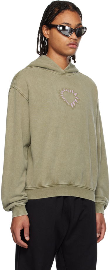 Pulover We11done Printed Hoodie Zelena | WD-TH3-23-806-U-KK, 1