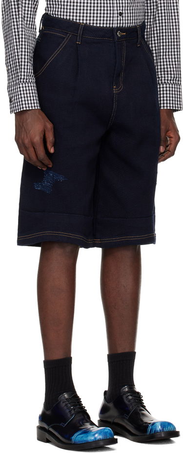 Kratke hlače ADER ERROR Printed Denim Shorts Mornarica | BN01SSJE0203BL, 4