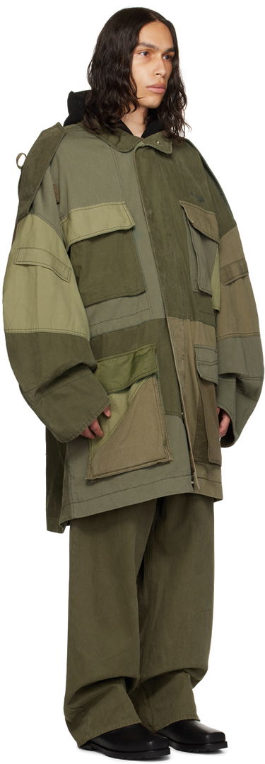 Parka We11done Paneled Jacket Zelena | WD-JP3-23-149-U-KK, 1