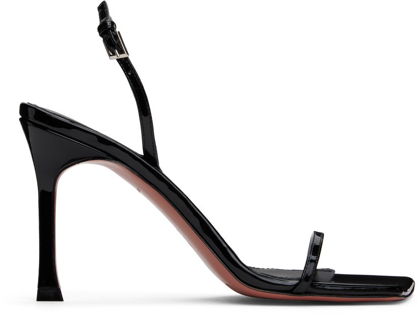 Nega čevljev Amina Muaddi Amina Muaddi Maya Slingback Heeled Sandals Črna | MAYA SLINGBACK PATENT