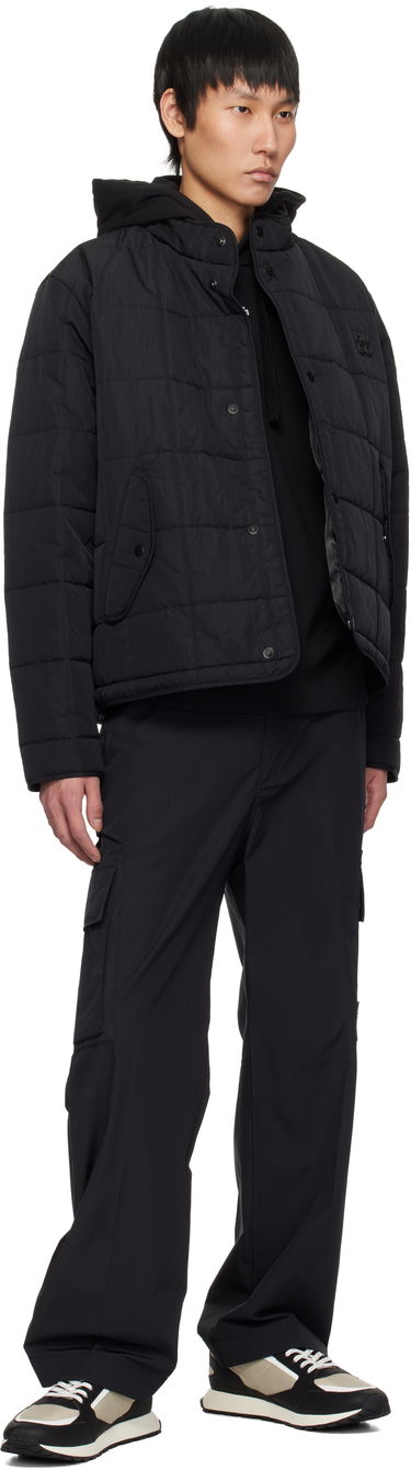 Puhovka BOSS HUGO Nylon Puffer Jacket Črna | 50530755, 3