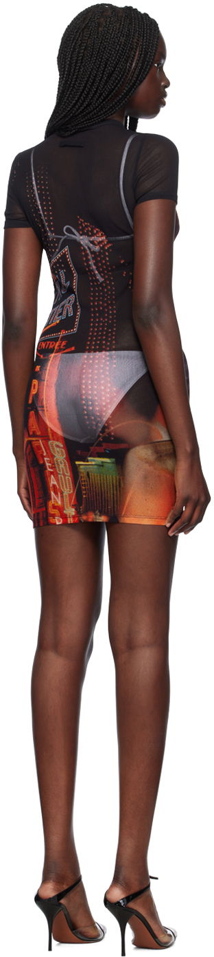 Obleke Jean Paul Gaultier Jean Paul Gaultier 'The Pigalle' Mesh Minidress Večbarvna | 24/30-F-RO248-T552-00301550, 2