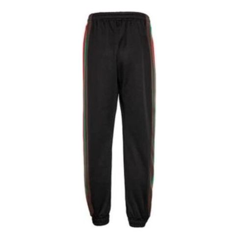 Trenirka Gucci Knit Striped Jogging Trousers Črna | 615179-XJCFQ-1060