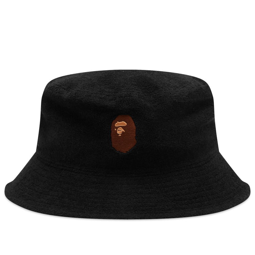 Klobuk BAPE A Bathing Ape Ape Head Pile Bucket Hat Črna | 001HTK301007M-BLK