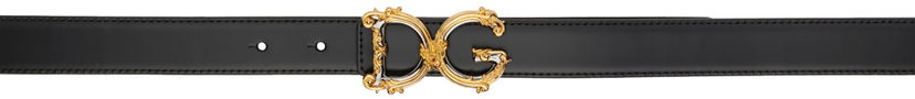 Pasovi Dolce & Gabbana Black Logo Belt Črna | BE1348AZ831