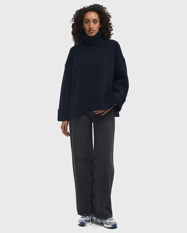 Pleteni pulover Samsoe Samsoe Samsøe & Samsøe SAKEIKU Turtleneck Sweater, Size M Mornarica | F24400069-SALUTE, 1