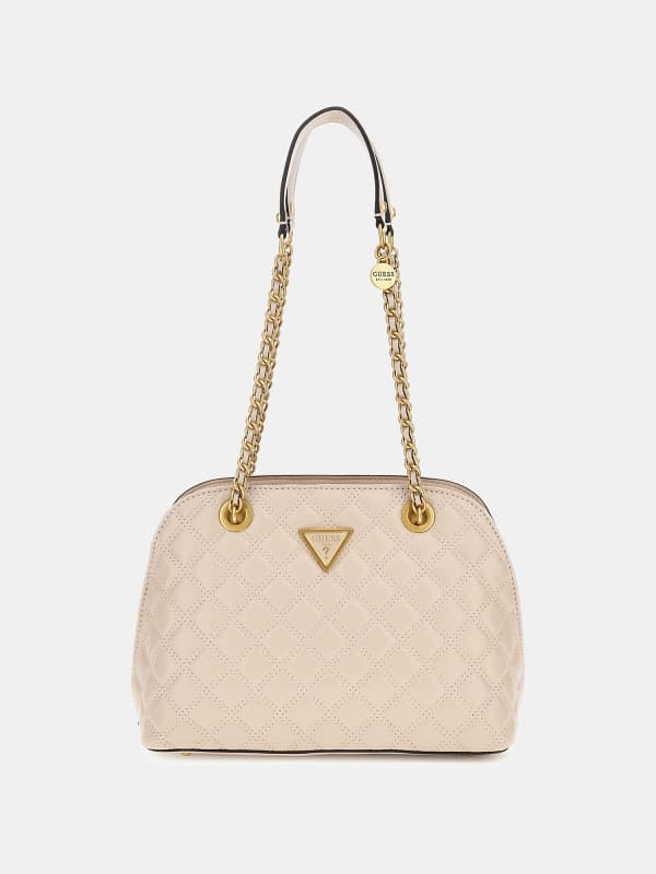 Torbica GUESS Giully Quilted Crossbody Bež | HWQA8748050