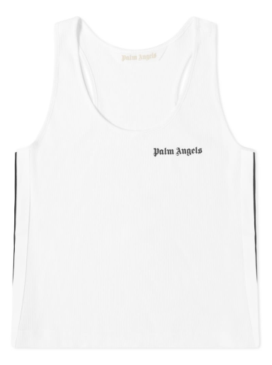 Majica brez rokavov Palm Angels Classic Logo Tank Top Bela | PWAC006C99JER0010110