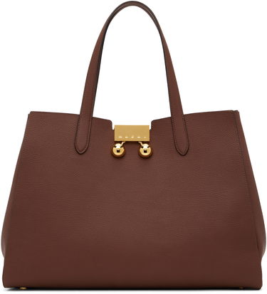 Tote bag Marni Marni Medium Trunkaroo Tote Rjava | BMMP0154U0 P8185, 0