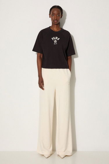 Krop-top Puma Classics Play Paris Relaxed Crop Top Črna | 626808, 1