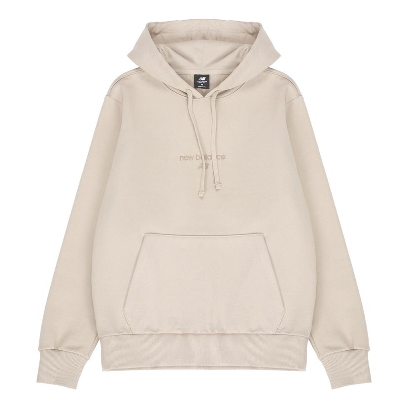 Pulover New Balance Essentials Hoodie Bež | AMT21570-PEB