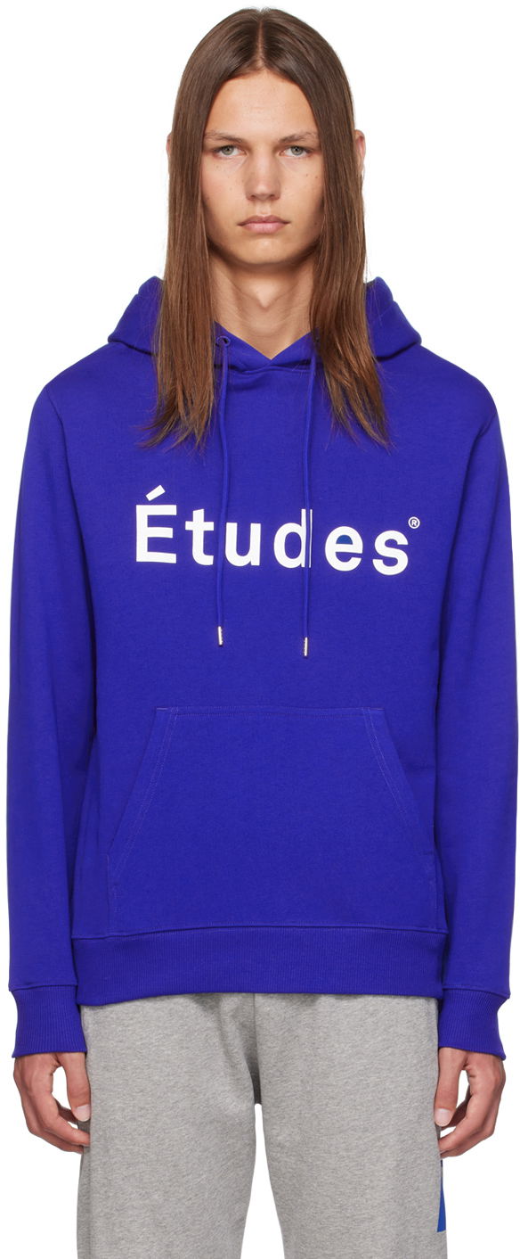 Pulover Études Logo Hoodie Modra | C00ME250A01540
