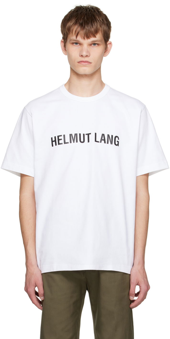 Majica Helmut Lang Helmut Lang Printed T-Shirt Bela | L09HM523