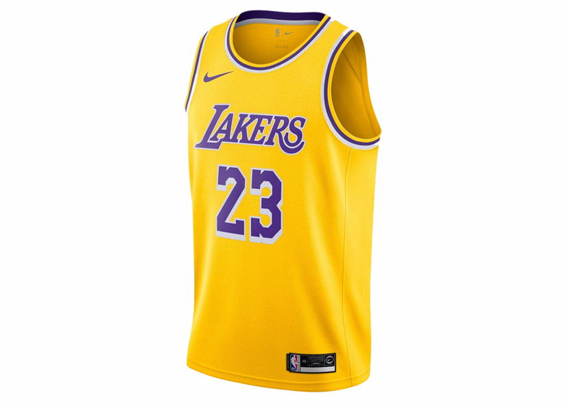 Dres Nike LeBron James Icon Swingman Jersey Yellow Rumena | AA7099-741