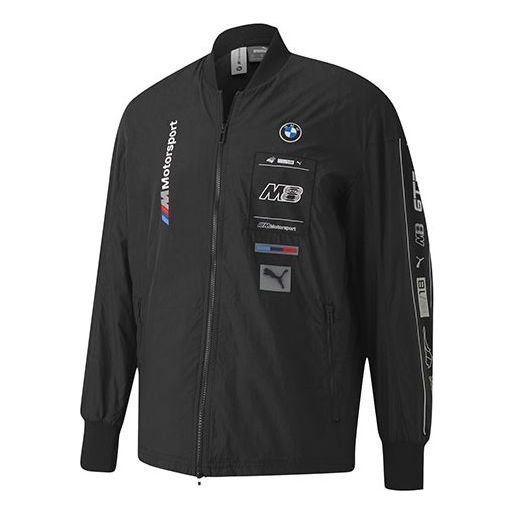 Bomber jakna Puma BMW M Motorsport Printing Zipper Jacket Črna | 597969-01