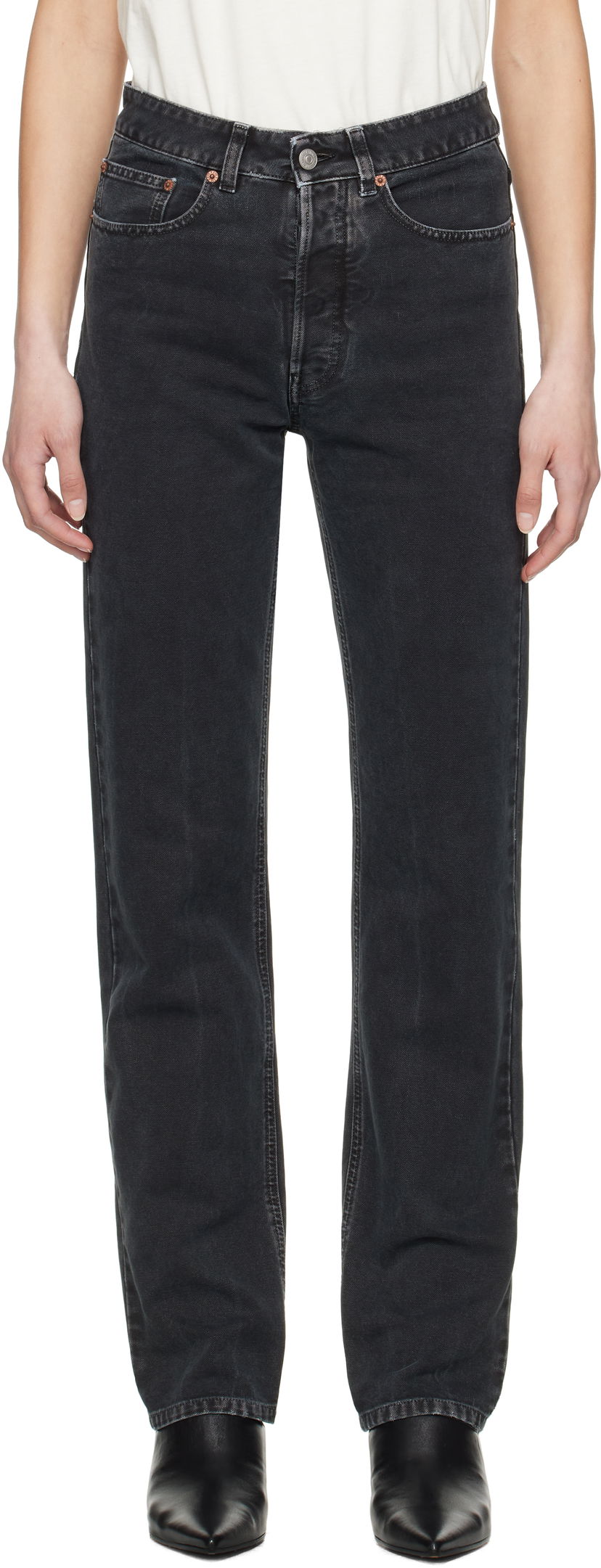 Kavbojke Maison Margiela MM6 Maison Margiela 5-Pocket Jeans Črna | S52LA0253 M35249