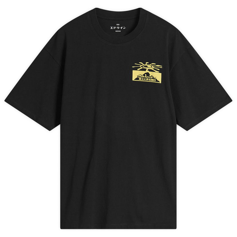 Majica EDWIN Mount Fuji Dusk Graphic Tee Črna | I036400-8967