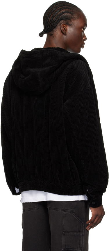 Pulover We11done We11done Zip-Up Hooded Jacket Črna | WD-JP2-24-083-M-BK, 2