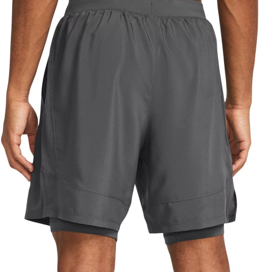 Kratke hlače Under Armour UA LAUNCH 7'' 2-IN-1 SHORTS-GRY Črna | 1382641-025, 1