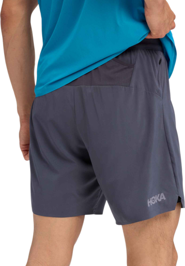 Kratke hlače Hoka One One Hoka Glide 7" 2-in-1 Shorts Siva | 1176972-clgy, 1