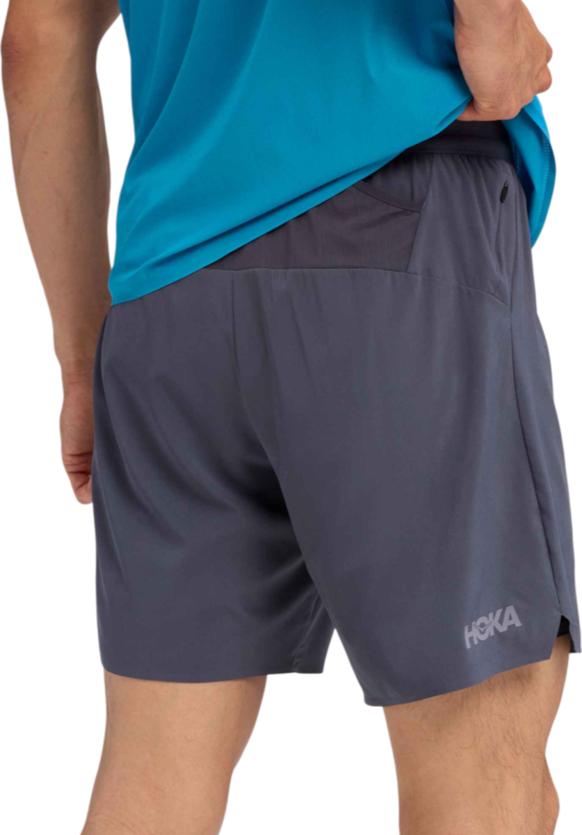 Kratke hlače Hoka One One Hoka Glide 7" 2-in-1 Shorts Siva | 1176972-clgy, 1