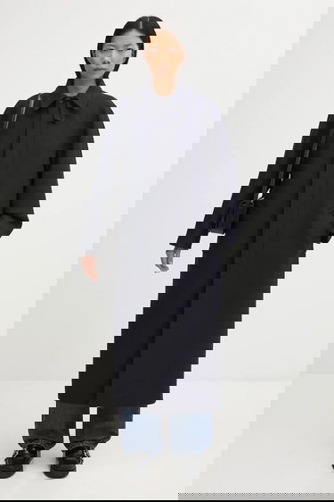 Plašči A.P.C. Long Wool Blend Coat Gaia Mornarica | WVBEB.F01533, 6