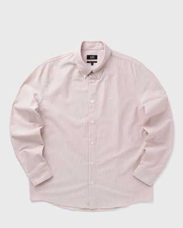 Srajce A.P.C. A.P.C. Greg Striped Long Sleeve Shirt Bež | COGUH-H12499-GAA, 0