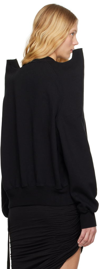 Pleteni pulover Rick Owens Rick Owens DRKSHDW Hollywood Tecsweat Sweatshirt Črna | DS01E3224 F, 2