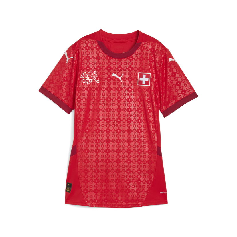 Dres Puma Switzerland Women's National Team 2025 Home Jersey Rdeča | 782183_10