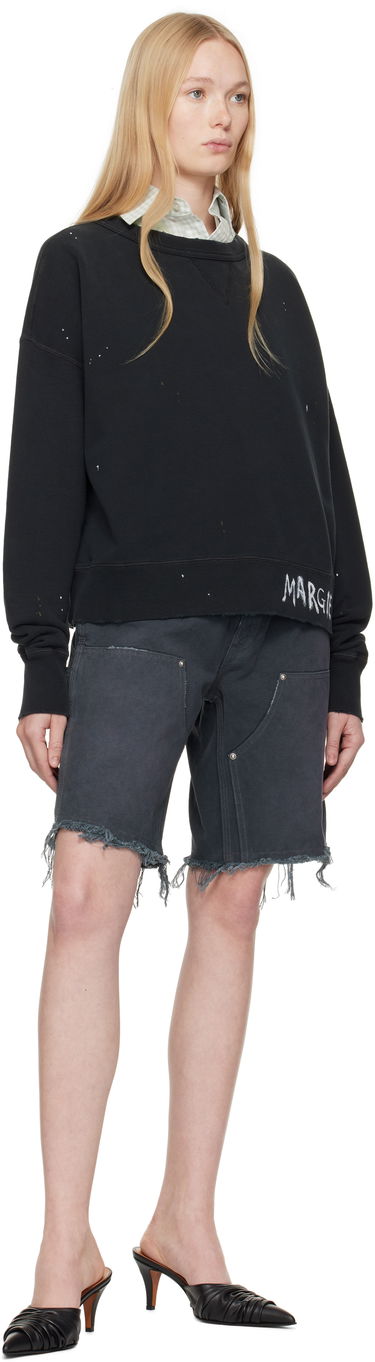 Pleteni pulover Maison Margiela Maison Margiela Graffiti Logo Sweatshirt Črna | S50GU0237 M25019, 3