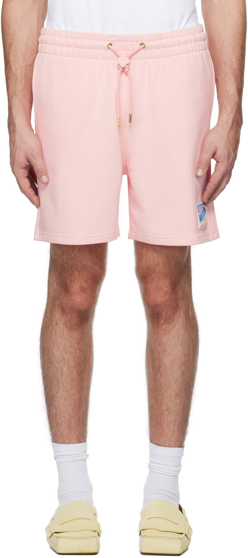 Kratke hlače Casablanca Temple Rubber Patch Shorts Roza | MPS25-JTR-003-01