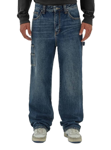 Kavbojke GUESS Originals Mid Rise Carpenter Denim Pant Modra | M4RG43D4XY0