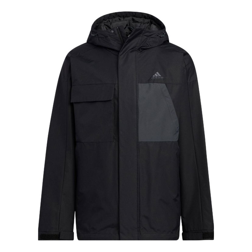 Parka adidas Originals Hooded Parka Črna | HN2135