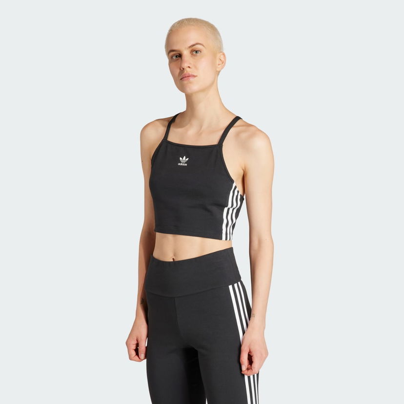 Krop-top adidas Originals Adicolor 3-Stripes Crop Top Črna | IU2405